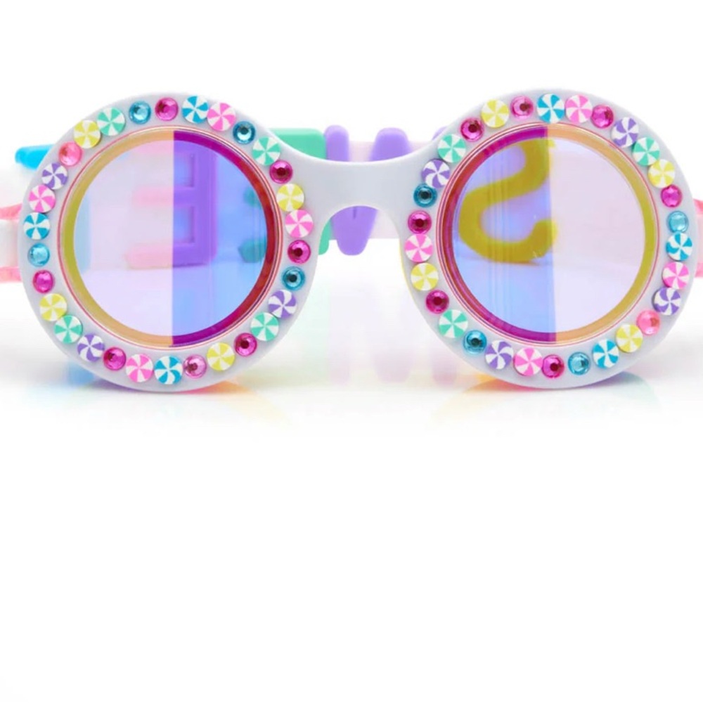 Bling2o RAINBOW RIBBONS BRIGHT STRIPES KIDS' SWIM GOGGLES